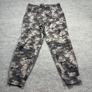 Spanx Cargo Jogger Pants Womens 2x Gray Camo Stretch Twill Pull On